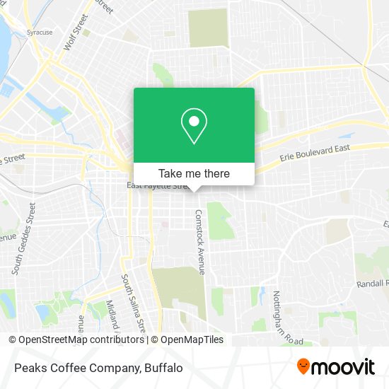 Mapa de Peaks Coffee Company