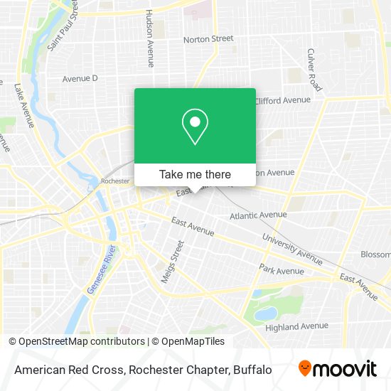 Mapa de American Red Cross, Rochester Chapter