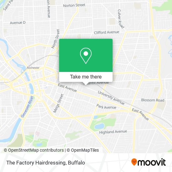 The Factory Hairdressing map