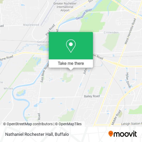 Nathaniel Rochester Hall map