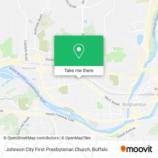 Johnson City First Presbyterian Church map