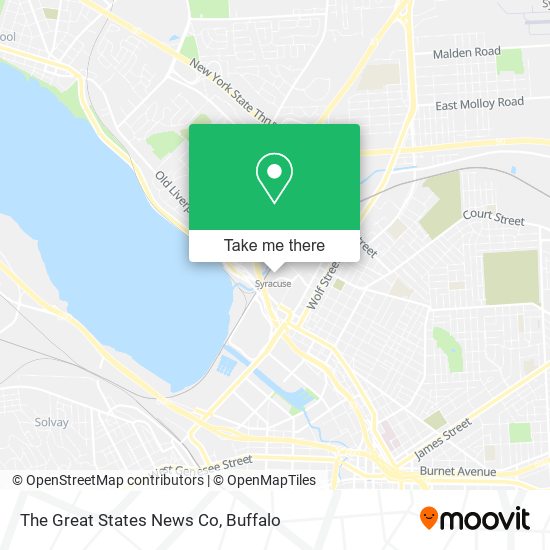 The Great States News Co map
