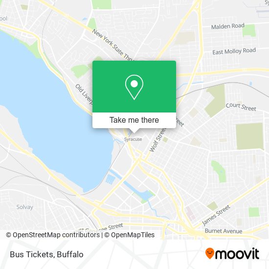 Mapa de Bus Tickets