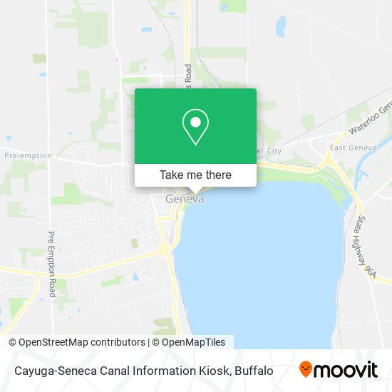 Cayuga-Seneca Canal Information Kiosk map