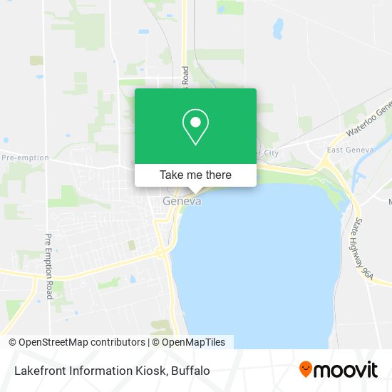 Mapa de Lakefront Information Kiosk