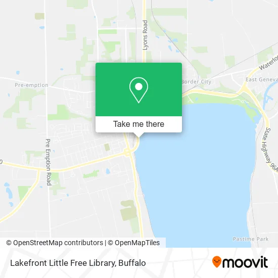 Lakefront Little Free Library map