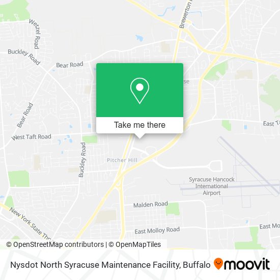 Nysdot North Syracuse Maintenance Facility map