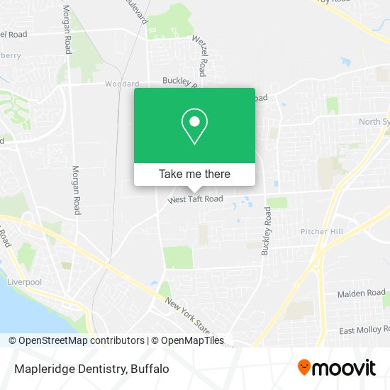 Mapleridge Dentistry map