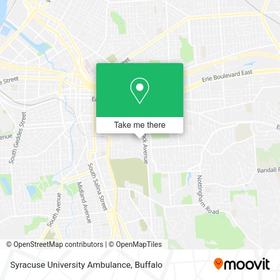 Syracuse University Ambulance map