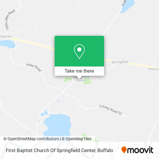 First Baptist Church Of Springfield Center map