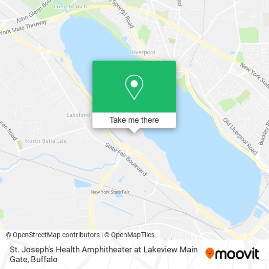 St. Joseph's Health Amphitheater at Lakeview Main Gate map