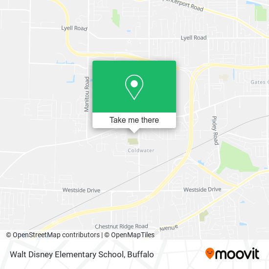 Mapa de Walt Disney Elementary School