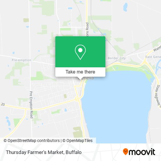 Thursday Farmer's Market map