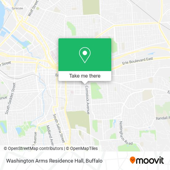 Washington Arms Residence Hall map