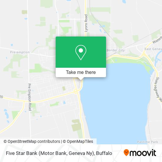 Five Star Bank (Motor Bank, Geneva Ny) map