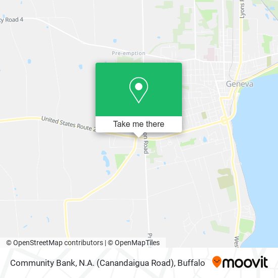 Community Bank, N.A. (Canandaigua Road) map