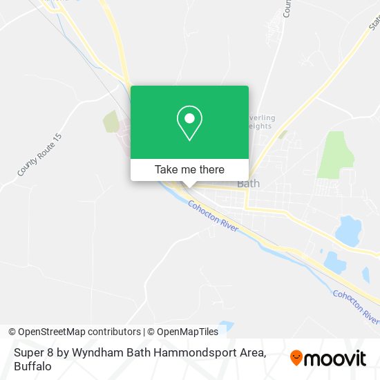 Super 8 by Wyndham Bath Hammondsport Area map