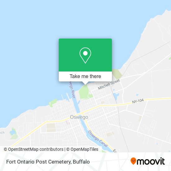 Fort Ontario Post Cemetery map