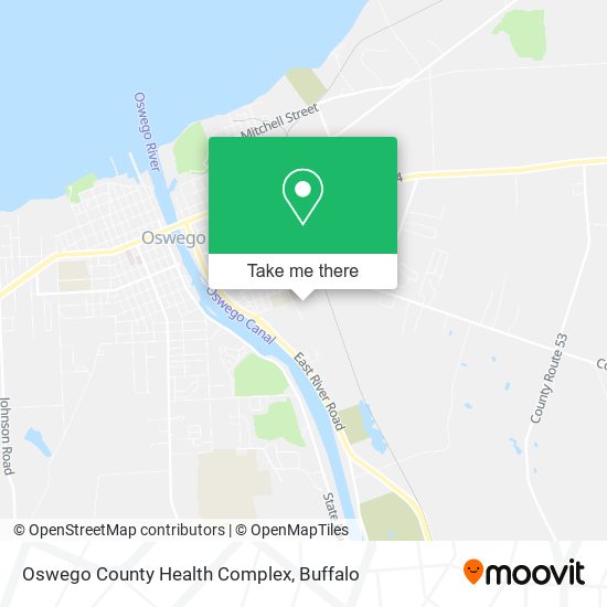 Oswego County Health Complex map