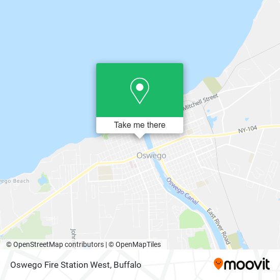 Oswego Fire Station West map