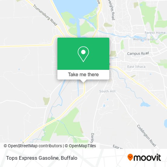 Tops Express Gasoline map