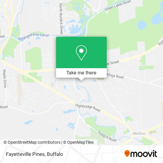 Mapa de Fayetteville Pines