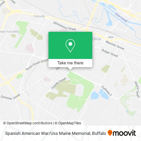 Spanish American War / Uss Maine Memorial map