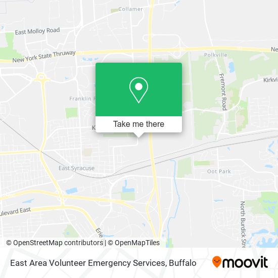 East Area Volunteer Emergency Services map