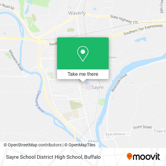 Sayre School District High School map