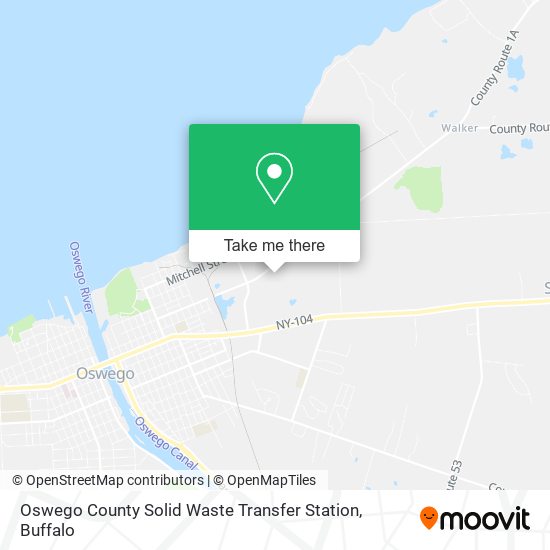 Oswego County Solid Waste Transfer Station map