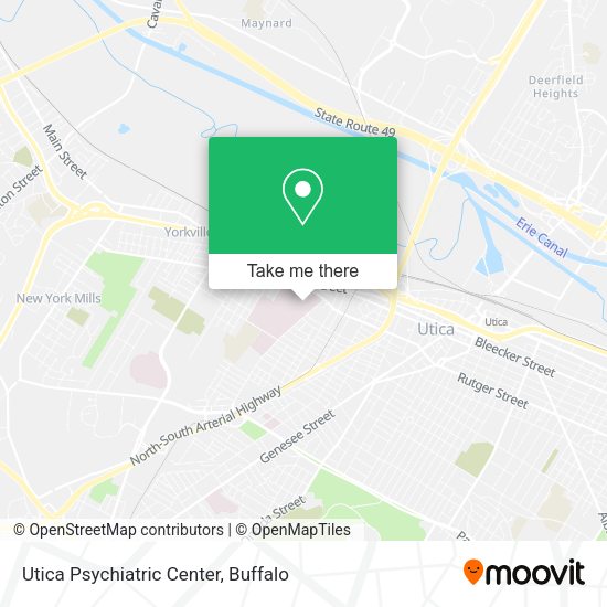 Utica Psychiatric Center map