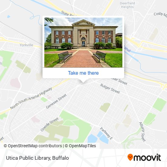 Utica Public Library map