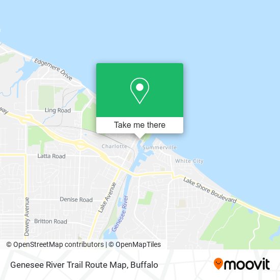 Genesee River Trail Route Map map