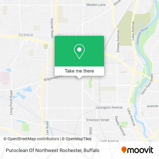 Puroclean Of Northwest Rochester map
