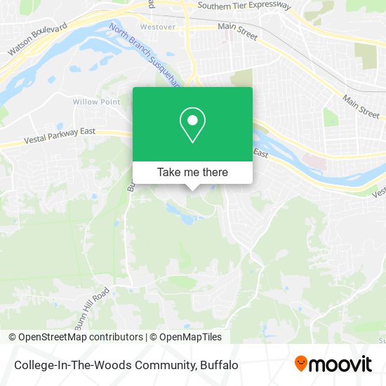 College-In-The-Woods Community map