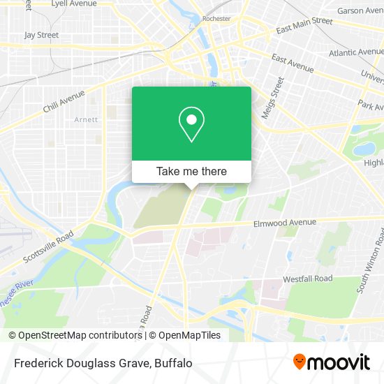Frederick Douglass Grave map