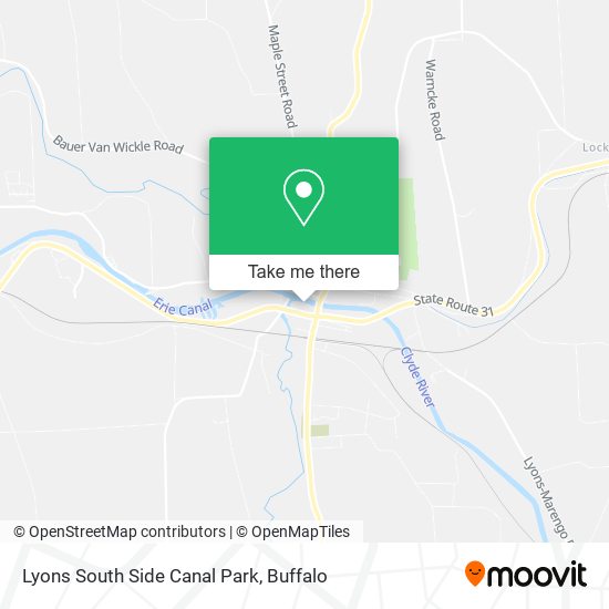 Lyons South Side Canal Park map