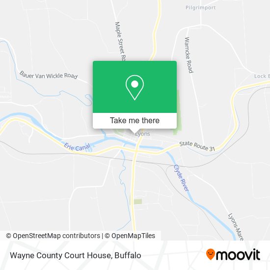 Mapa de Wayne County Court House