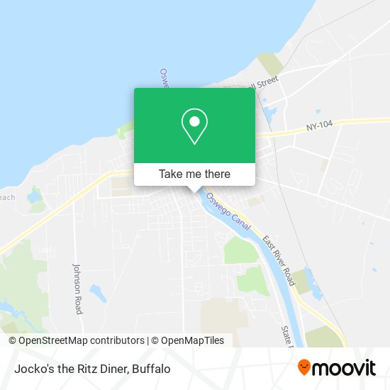 Jocko's the Ritz Diner map