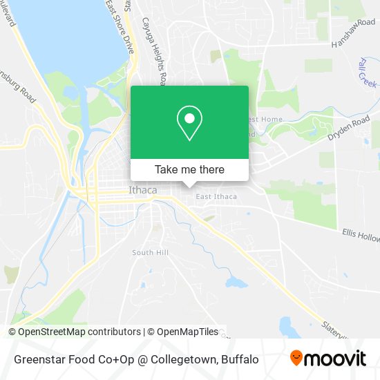 Greenstar Food Co+Op @ Collegetown map
