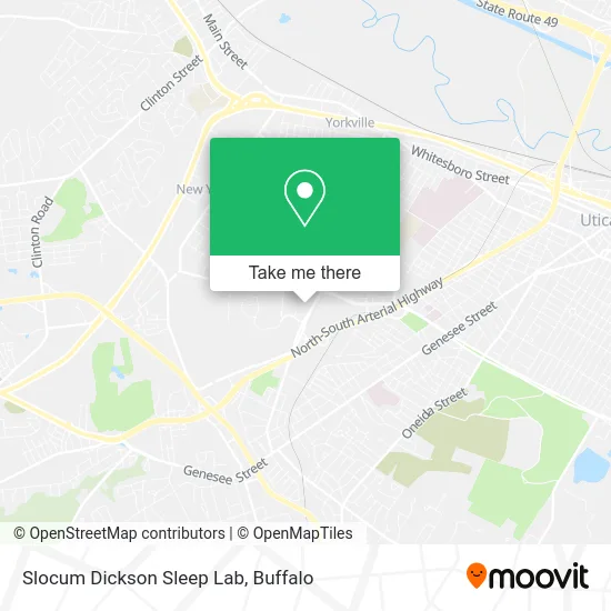 Slocum Dickson Sleep Lab map