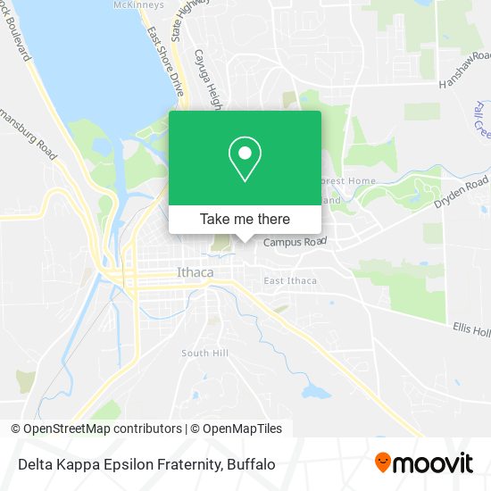Mapa de Delta Kappa Epsilon Fraternity