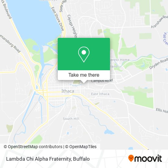 Lambda Chi Alpha Fraternity map