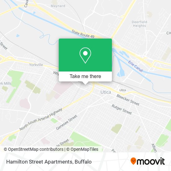 Mapa de Hamilton Street Apartments