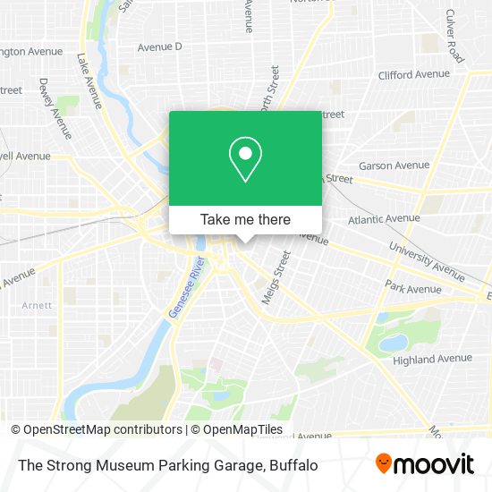 Mapa de The Strong Museum Parking Garage