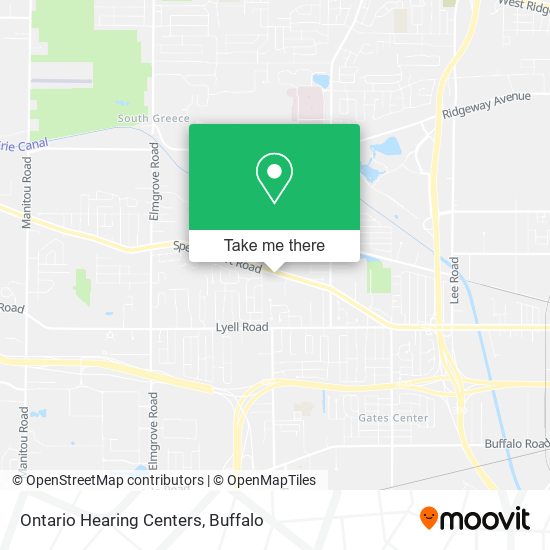Mapa de Ontario Hearing Centers