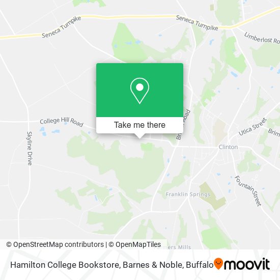 Mapa de Hamilton College Bookstore, Barnes & Noble