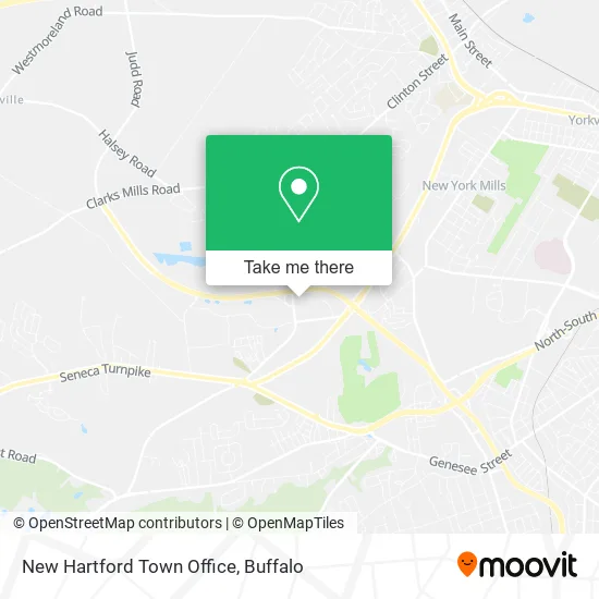 New Hartford Town Office map