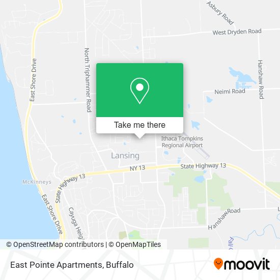 Mapa de East Pointe Apartments