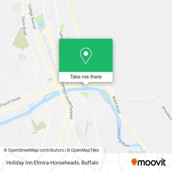 Holiday Inn Elmira-Horseheads map